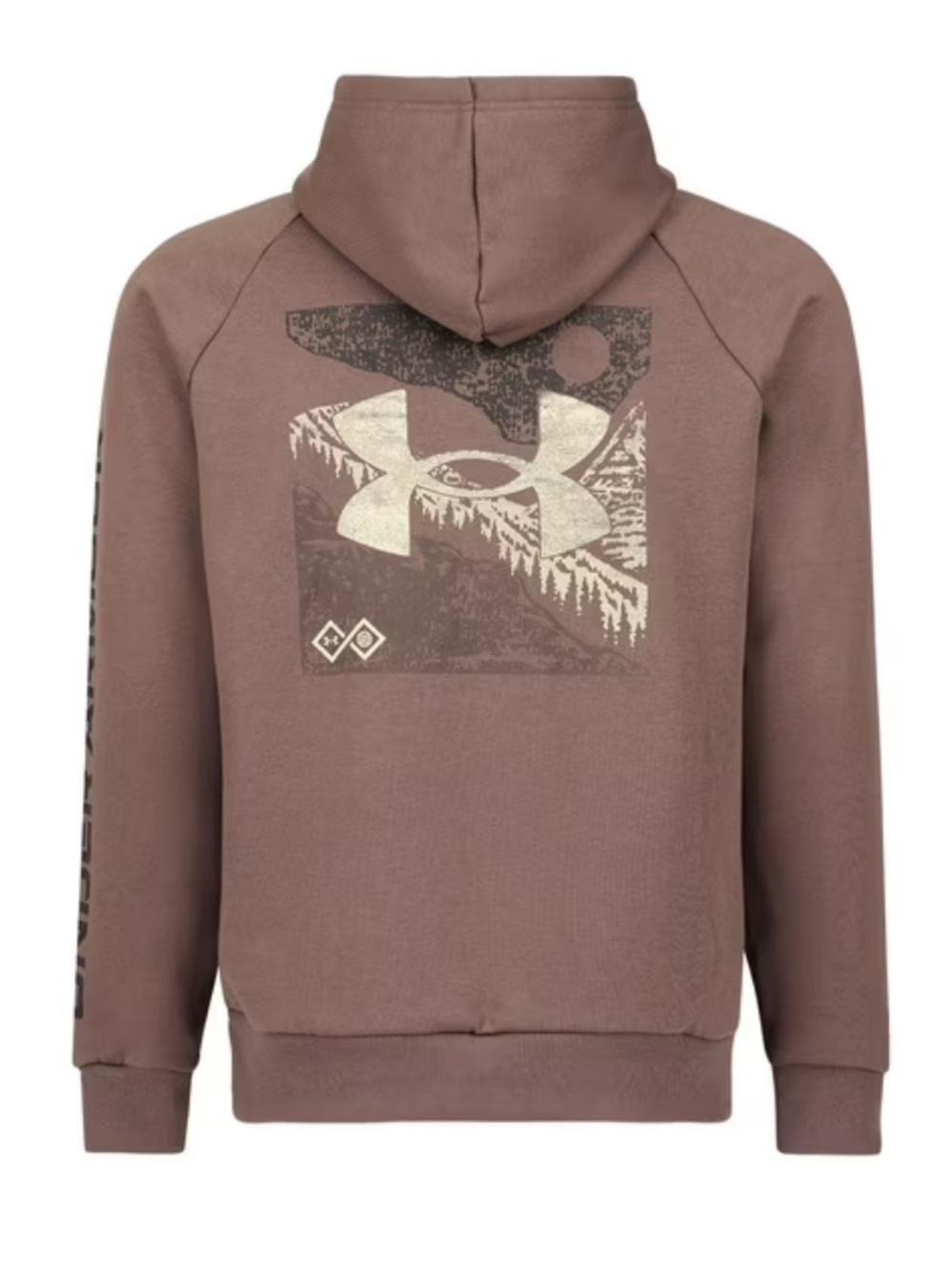 Under Armour Taupe Crewneck Sweatshirt with Metallic Logo new no tags